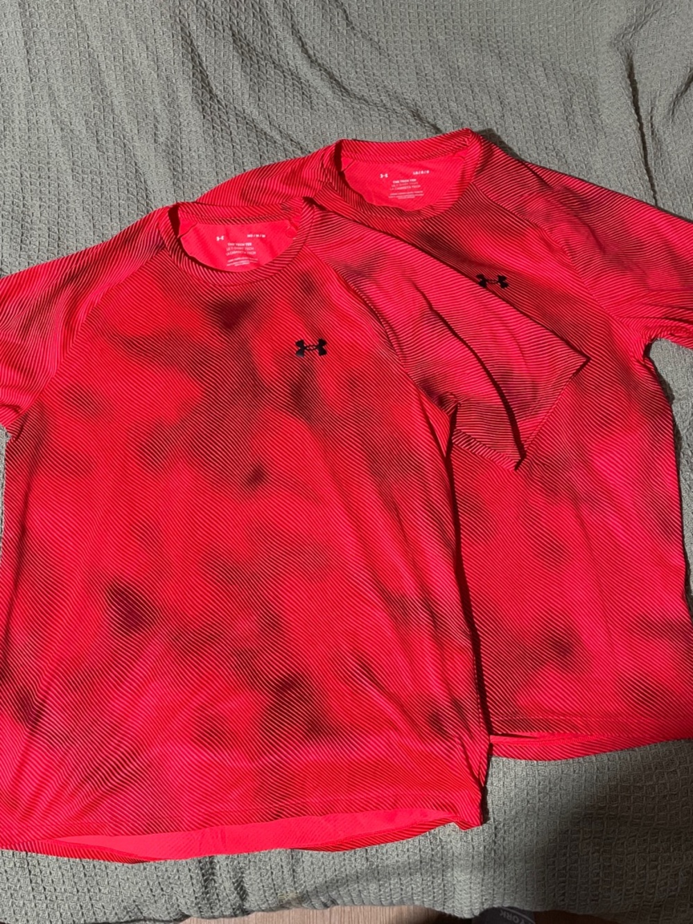 Under Armour Men's Bright Red Short Sleeve Athletic Tee - Twin Pack